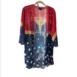 Her universe hot topic Wonder Woman ww84 summer light kimono outerwear plus size